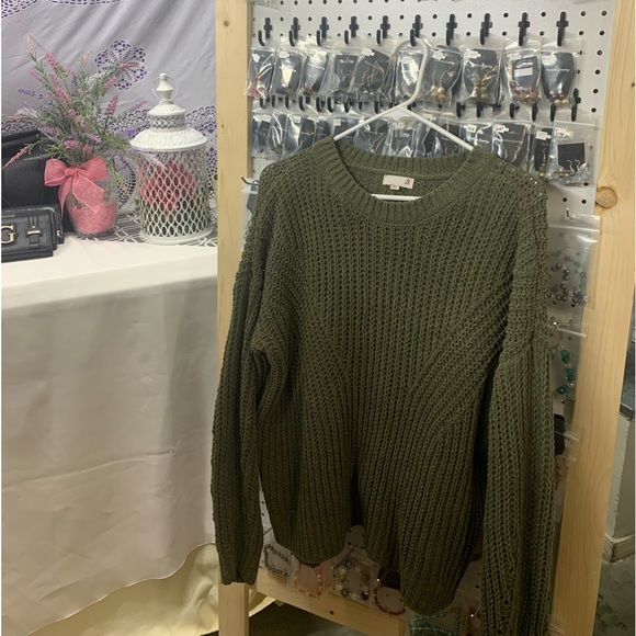 SO Army Green Sweater size XL - Picture 4 of 5